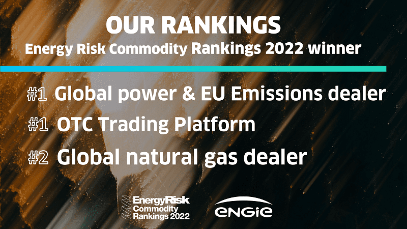image of the post ENGIE - International Supply & Energy Management scores high at the 2022 Energy Risk Commodity Rankings!